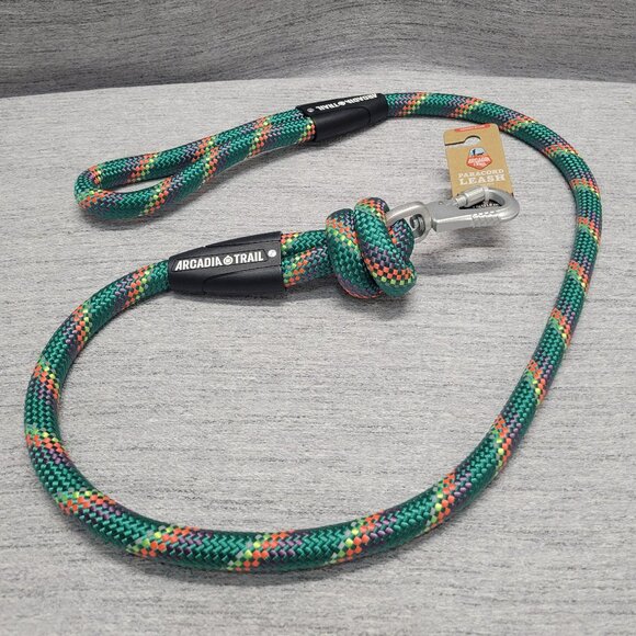 Arcadia Trail Paracord Rope Leash- Green - Picture 1 of 8